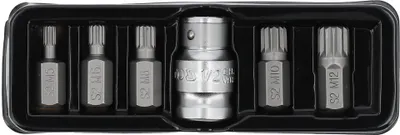 Obrázok produktu pre Yato YT-0414, 5 kusov, 12-drážková skrutka, 9.5 mm, M10, M12, M5, M6, M8, Oceľ, 25,4 / 2 mm (1 / 2")