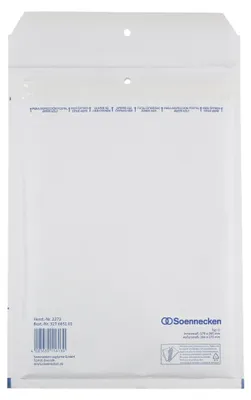 Produktbild von Luftpolstertasche 2273 D/1 170x265mm haftklebend weiß 5 Stück Packung mit 20 Stück