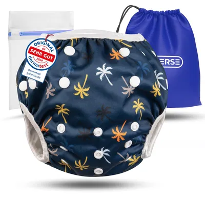 Immagine prodotto di KIDVERSE Pannolino da nuoto per bambini, 0-3 anni - Pannolini da nuoto riutilizzabili