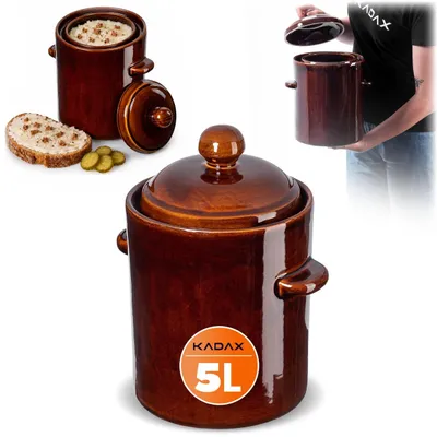 Produktbild von KADAX Fassbeiztopf mit Kragen 5L