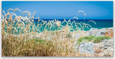 Imagen del producto de Cuadros decorativos para pared, tipo lienzo, de 120x60 cm, impresión artística sobre lienzo, paisaje de playa