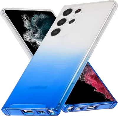 Produktbild von Farbverlauf Hülle für Samsung Galaxy S21 Ultra Schutzhülle Handy Case Kamera Schutz Cover