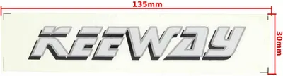 Produktbild von Keeway Aufkleber Grau