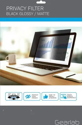 Produktbild von eSTUFF GLBB17383215, 43,9 cm (17.3"), 16:9, Laptop, Rahmenloser Blickschutzfilter, Glänzend/Matt, Anti-Glanz