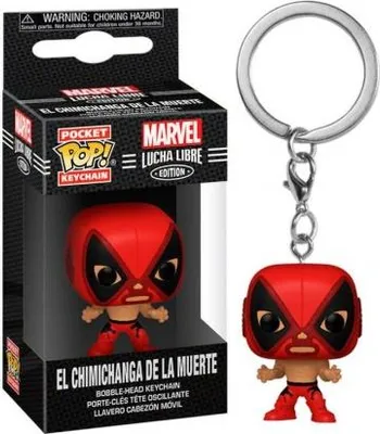 Zdjęcie produktu dla Funko 53897 - Brelok Pop! Marvel Luchadores Deadpool Brelok do kluczy