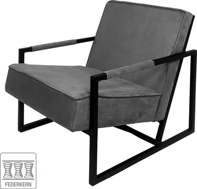 Produktbild von home24 Sessel - Strukturstoff / Metall