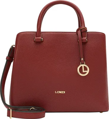 Produktbild von L.CREDI Handtasche Umhängetasche Maxima Handle Bag Red dunkelrot