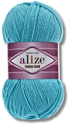 Obrázok produktu pre Alize 1x 100 g bavlnená vlna Bavlna Gold, jednofarebná, háčkovanie, pletenie (287)
