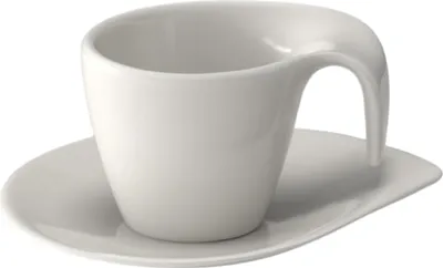 Produktbild von Villeroy & Boch 1034201410, Einzelbild, Weiß, Porzellan, 1 Person(en), Flow, 2 Stück(e)