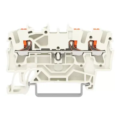 Immagine prodotto di Morsetto passante a 3 conduttori WAGO; con leva; 2,5 mm²; grigio chiaro 2202-1309