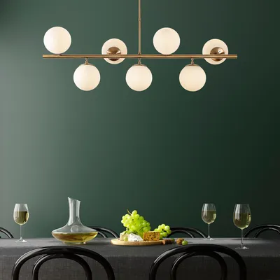 Image de Opviq, Fazli - 10535, lustre, vintage, métal, 113 x 40 x 46-85 cm