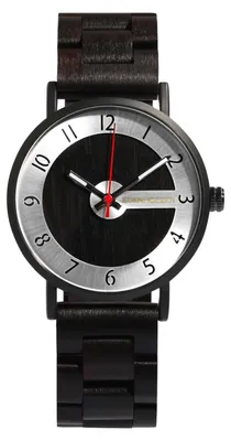Image de Edenhölzer Hommes Femmes Montre bracelet en bois Hardlex Mustigue