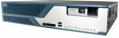 Produktbild von Cisco 3825, 10,100,1000 Mbit/s, 10/100/1000Base-T(X), Ethernet (RJ-45), 168 Benutzer, 128-bit AES,192-bit AES,256-bit AES,3DES,DES, IOS