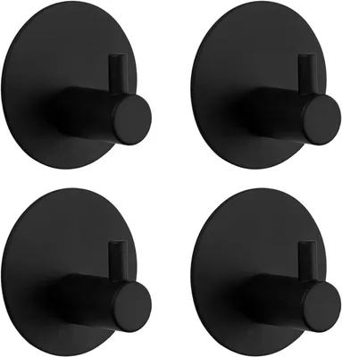 Produktbild von 4 Stk Edelstahl Klebehaken Handtuchhalter Handtuchhaken Wandhaken Selbstklebend