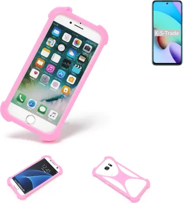 Produktbild von K-S-Trade Handy Hülle kompatibel mit Xiaomi Redmi Note 11 4G Schutz Hülle Bumper Silikon Schutz Hülle Cover Case Silikoncase Silikonbumper TPU