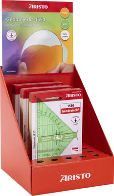 Produktbild von Aristo Geodreieckdisplay AR1550 60 Stück farbig sortiert
