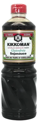 Zdjęcie produktu dla Sos sojowy Kikkoman bezglutenowy i odpowiedni dla wegan 1000ml