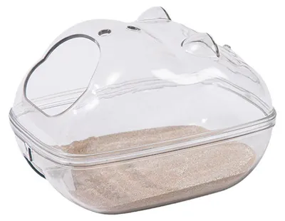 Immagine prodotto di Contenitore per il bagno di sabbia per criceti, ideale per piccoli animali domestici