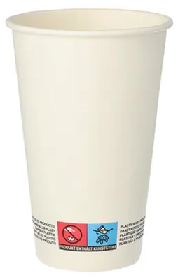 Produktbild von Papstar PAP85065, 300 ml, Karton, Weiß, 0 - 90 °C, 8 cm, 117 mm
