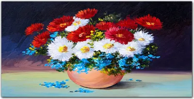 Produktbild von Coloray Bild aus Leinwand 120x60 Leinwand Dekoration - Blumen Pflanzen