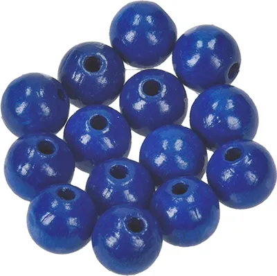 Produktbild von Efco 1401053, Holz, Blau, Runde Perle, 30 Stück(e)