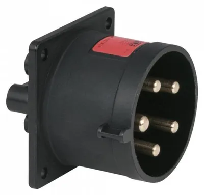 Obrázek produktu pro PCE CEE 32 A/400 V 5pólová zásuvka samec černá - IP44