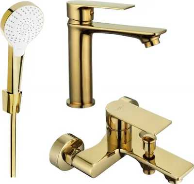 Produktbild von Mexen Royo R05 Badewannenset, Gold - 72203R05-50