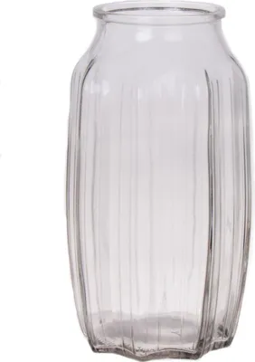 Produktbild von INNA-GLAS Kleine Dekovase Amory aus Glas, klar, 22cm, Ø12cm - Blumenvase