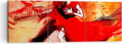 Produktbild von Bild auf Leinwand - Leinwandbild - tanzen sie - 120x40cm - Wand Bild - Wanddeko - Wandbilder - Leinwanddruck - Bilder - Kunstdruck - Wanddekoration - Leinwand bilder - Wandkunst - CA120x40-3731