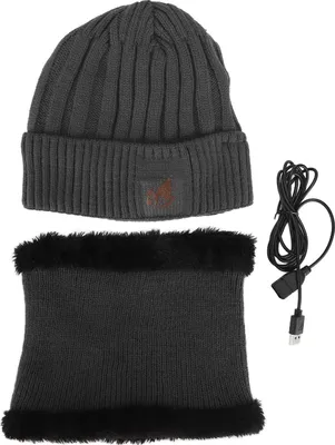 Produktbild von Elektrische, warme, beheizte Mütze, hautfreundlich, warm, wiederaufladbar, mit Akku, Wärmemütze für das Skifahren im Winter
