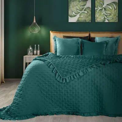 Produktbild von Libi Tagesdecke 170x210 cm Dunkeltürkis