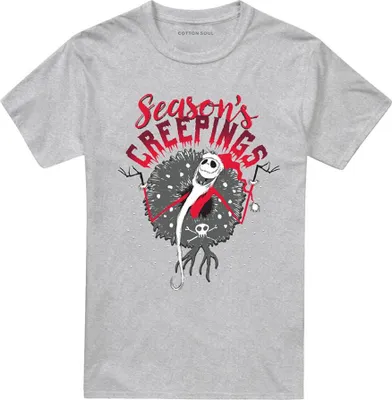 Obrázek produktu pro Tričko "Holiday Chills" z filmu "The Nightmare Before Christmas" – uni, pánské/dámské, model TV26570 (velikost XL), barva: sportovní heather