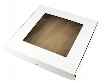 Produktbild von BoxCraft Formschachteln mit Zellophanfenster 17,5 x 12,5 x 5 cm | Weiß | 100er-Set
