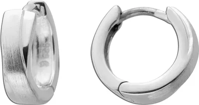 Produktbild von Creolen Sterling Silber 925 poliert mattiert