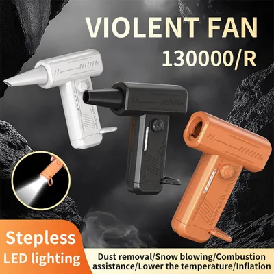 Produktbild von Mini Turbo 130,000 RPM Jet Ventilator Turbo Violent Fan Leistungsstarkes Gebläse Schwarz