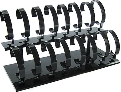 Produktbild von Uhrenständer Uhrenhalter Uhrenträger für 16 Uhr schwarz