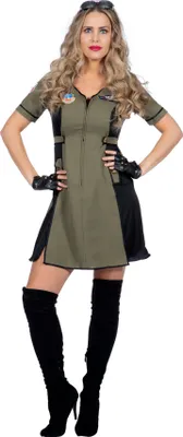 Produktbild von Top Gun Piloot Damen Kleid Kostüm 46