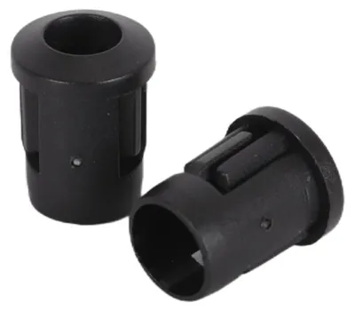 150 Stück 5 mm Diodenhalter, schwarz, für LED-Lampen
