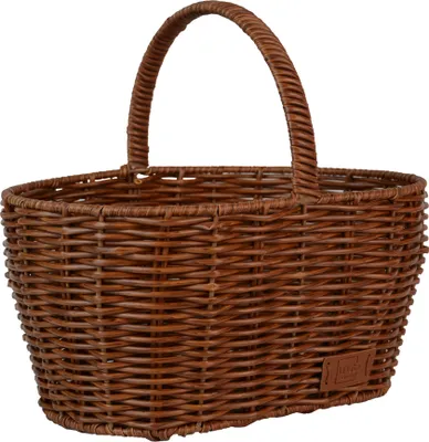 Produktbild von UNUS® Einkaufskorb in Rattan-Optik, Langlebig und Wetterfest, Mittel, Braun