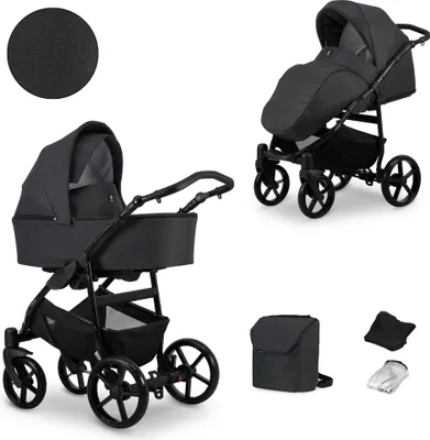 Immagine prodotto di Kunert 2in1 MATA in antracite/grafite - Passeggino versatile per comfort e sicurezza