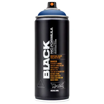Produktbild von Sprühlack Sorrento Blue | Blau matt Hochdruck 400ml BLACK Montana Cans