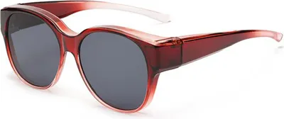 Produktbild von Polarisierte Überbrillen-Sonnenbrille für Damen und Herren, UV-Schutz, übergroße Sonnenbrille zum Umwickeln zum Autofahren, Angeln, Golfen