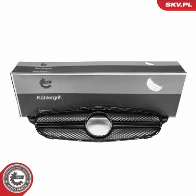 Produktbild von ESEN SKV 66SKV534 Kühlergrill Frontgrill passend für MERCEDES-BENZ C-Klasse T-modell (S205) Glänzend Schwarz