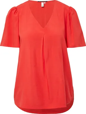 Produktbild von s.Oliver 2163525.3103.38, Bluse, Erwachsener, Weiblich, Rot, Kurzärmel, Regular fit
