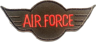 Produktbild von Air Force Army - Aufnäher, Bügelbild, Aufbügler, Applikationen, Patches, Flicken, Zum Aufbügeln, Größe: 10 x 4.4 cm