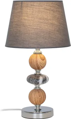 Obrázok produktu pre Stolná lampa ARAGA textilné tienidlo sivé 1xE14/40W výška 36cm