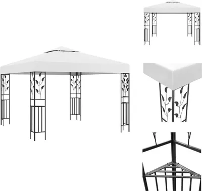 Produktbild von vidaXL Pavillon 3x3 m Weiß 180 g/m² -  Pavillons & Partyzelte