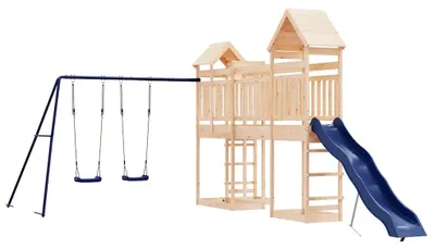 Produktbild von vidaXL Spielturm Massivholz Kiefer