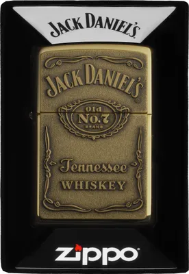 Zdjęcie produktu dla Zapalniczka Zippo mosi?dz polerowany z plakietk? Jack Daniel's benzynowa