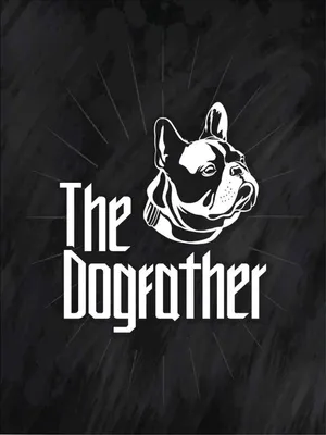Produktbild von vianmo Holzschild 40x30 cm Hund Dog The Dogfather Tier Haustier